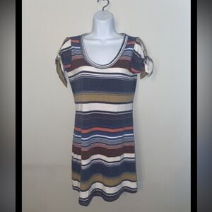 VENUS Multicolor Striped Mini Dress